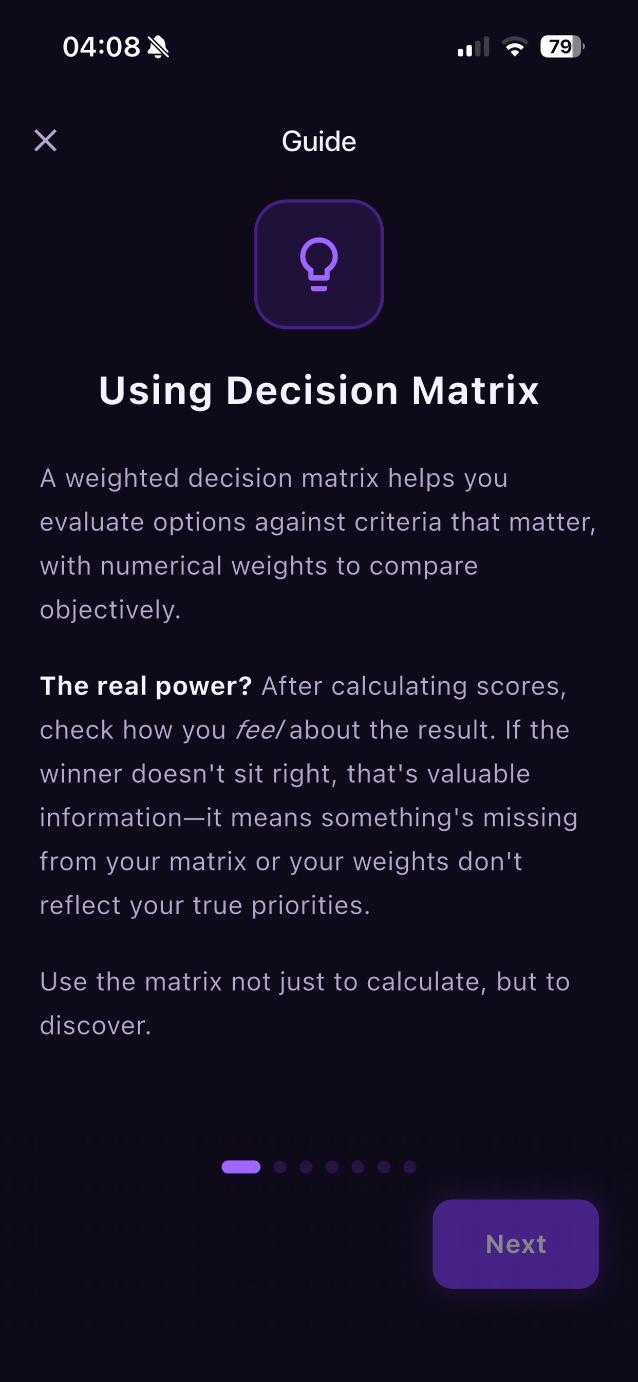 Decision Matrix screenshot 7