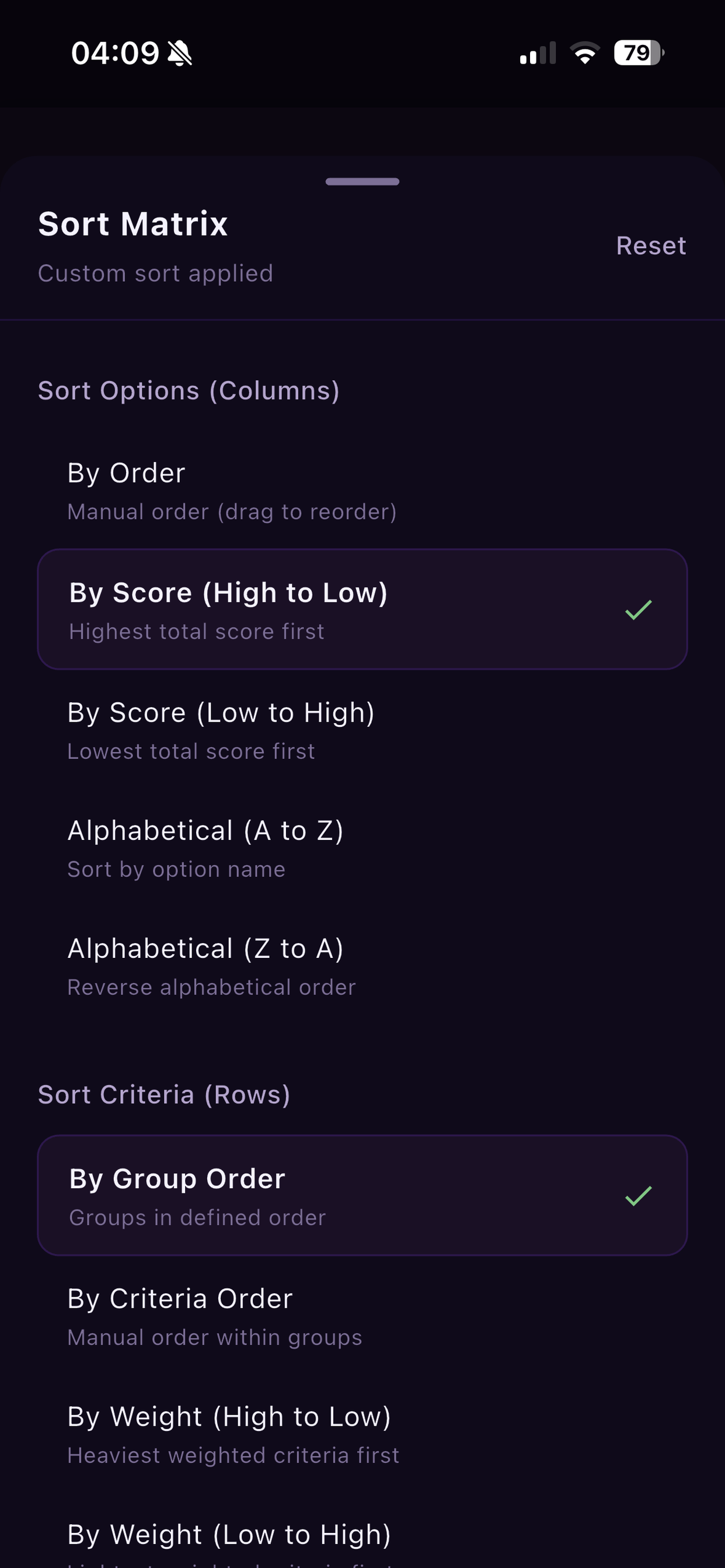 Decision Matrix screenshot 8