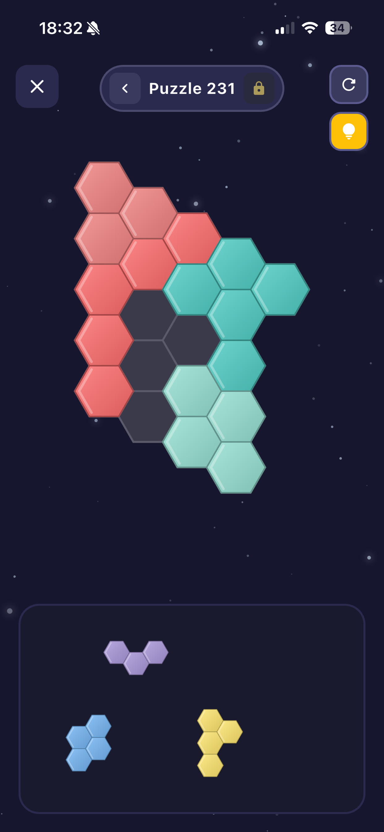 Hexagonal Puzzles screenshot 7
