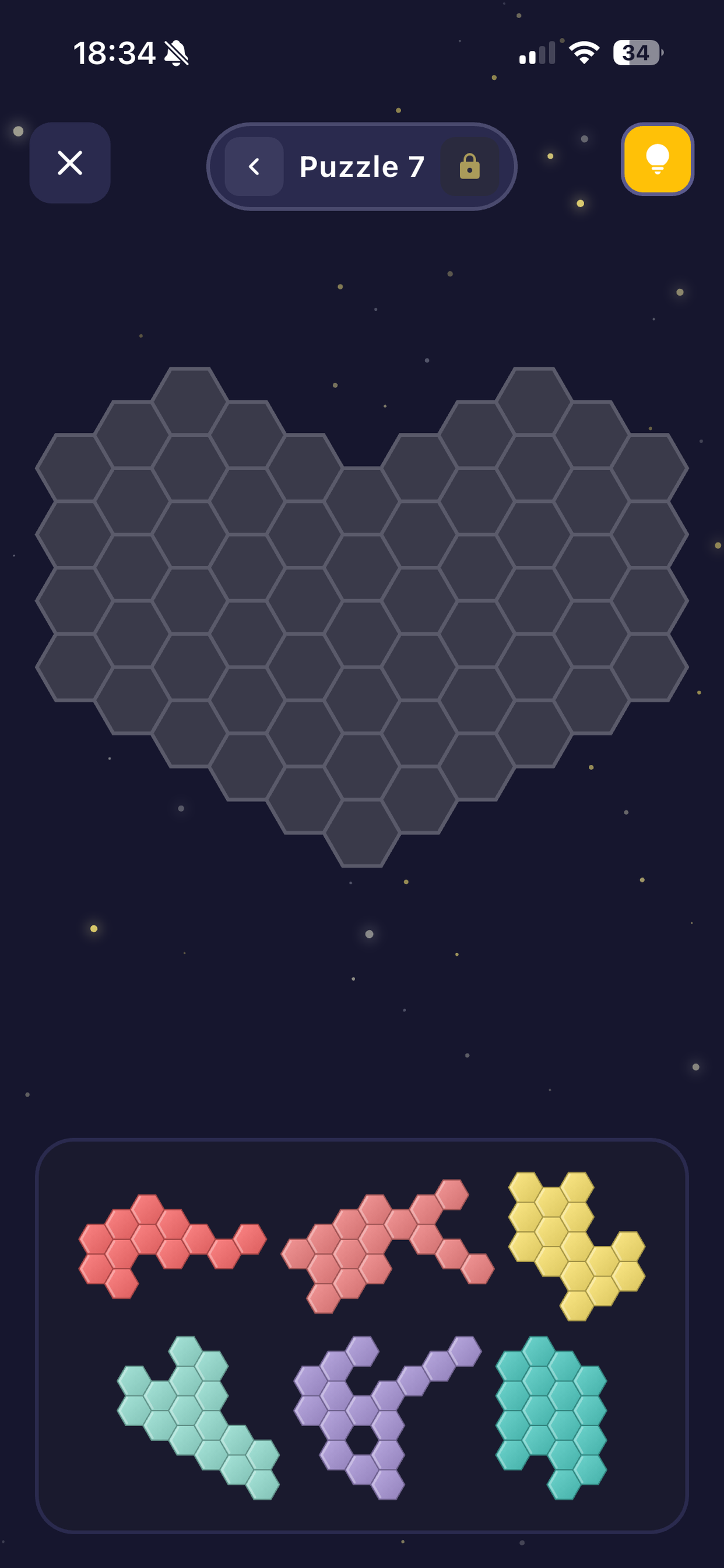 Hexagonal Puzzles screenshot 8