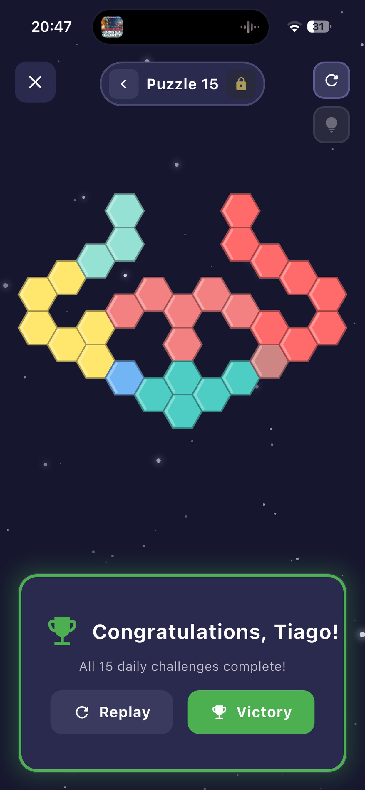 Hexagonal Puzzles screenshot 11